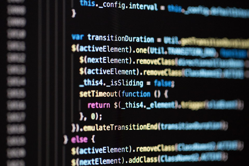 computer code screen