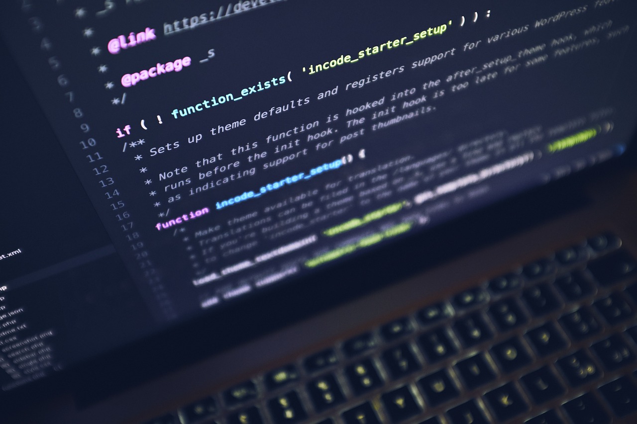computer code screen