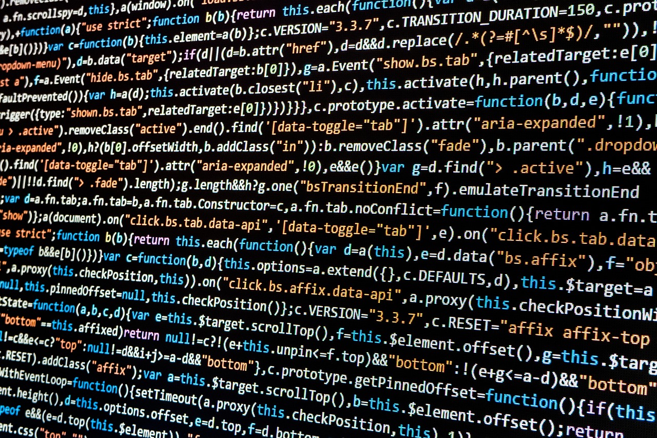 computer code screen