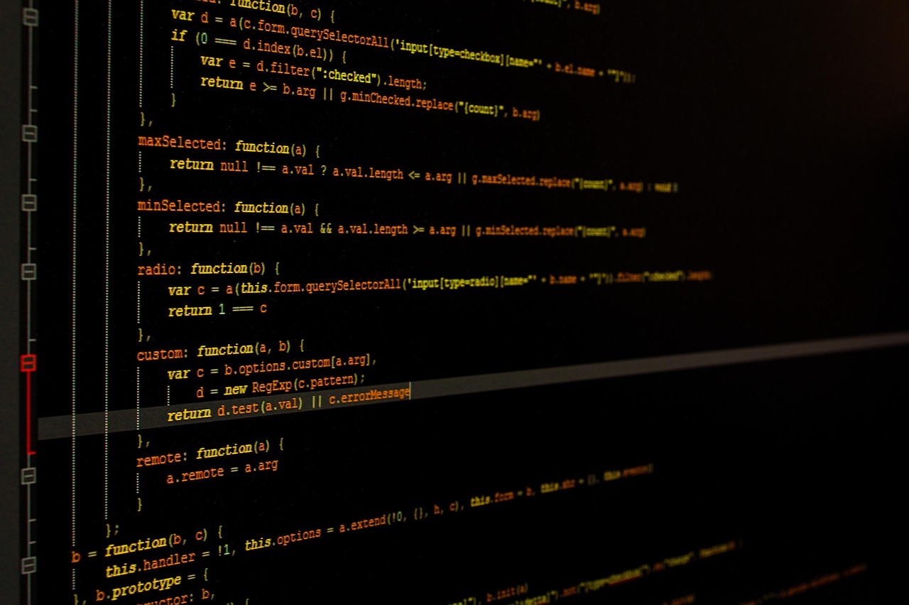 computer code screen