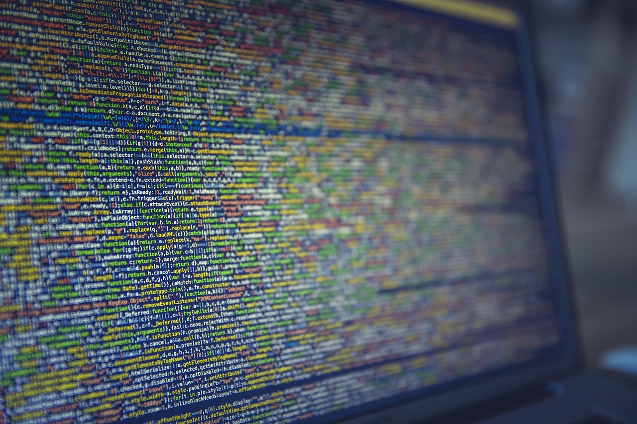 computer screen code