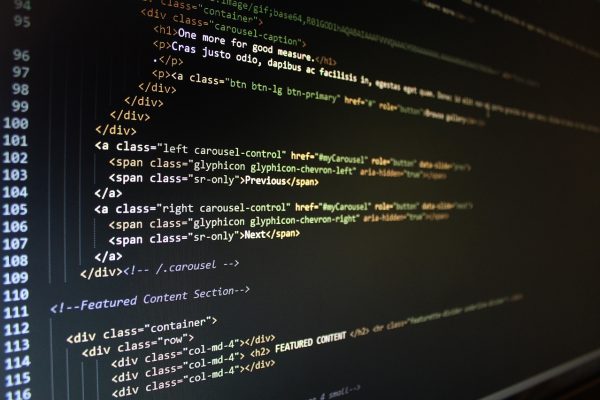 computer screen code