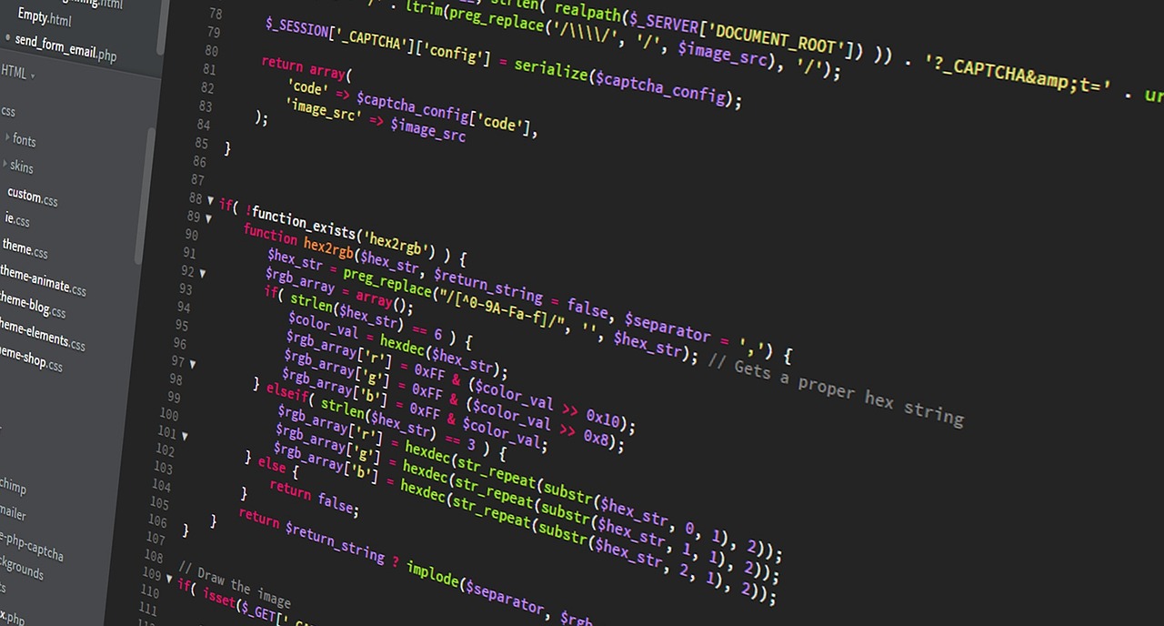 computer screen code