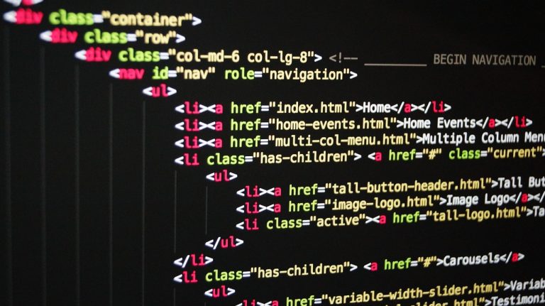 computer screen code