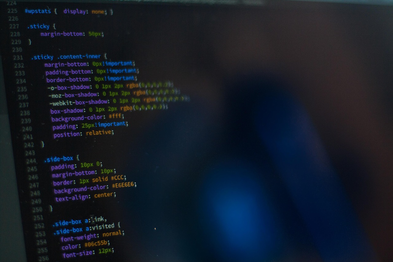 computer screen code