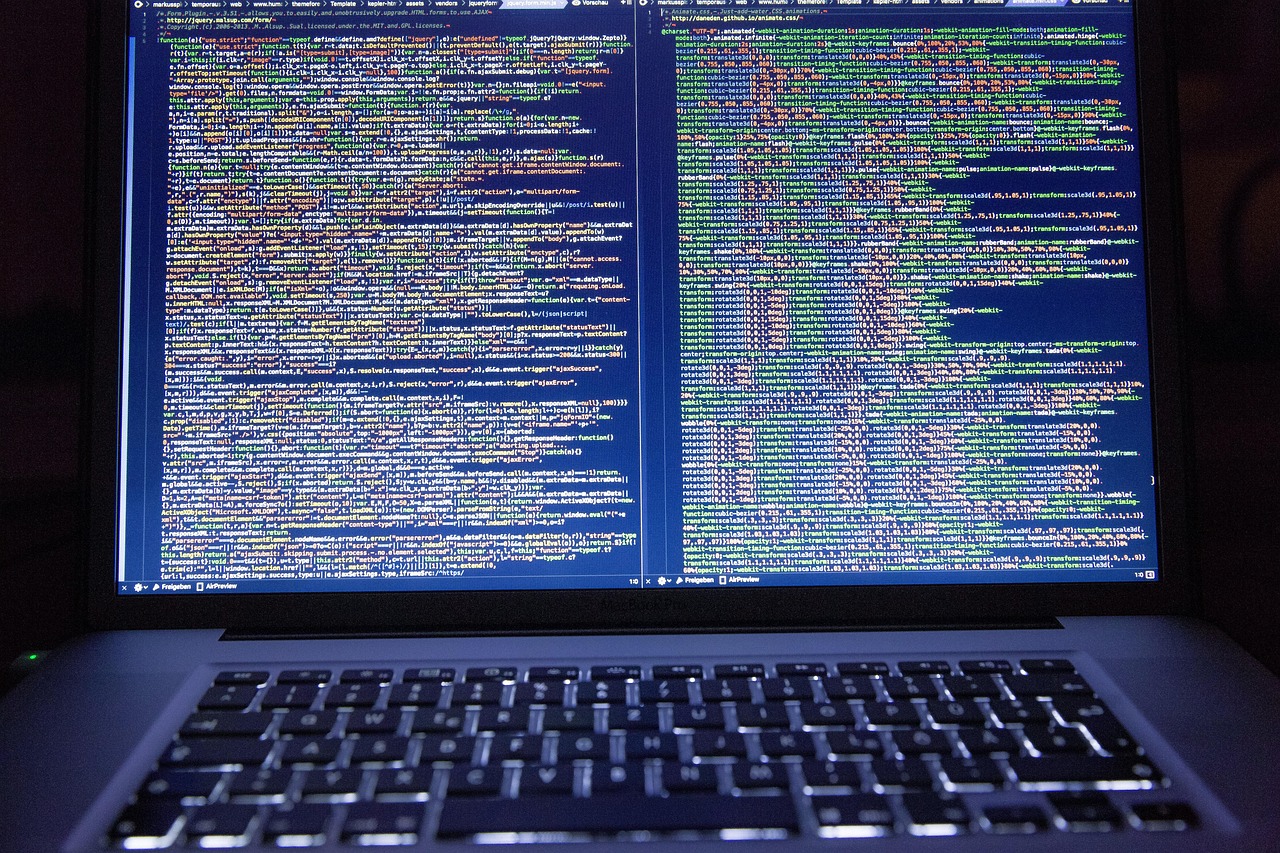 computer screen code