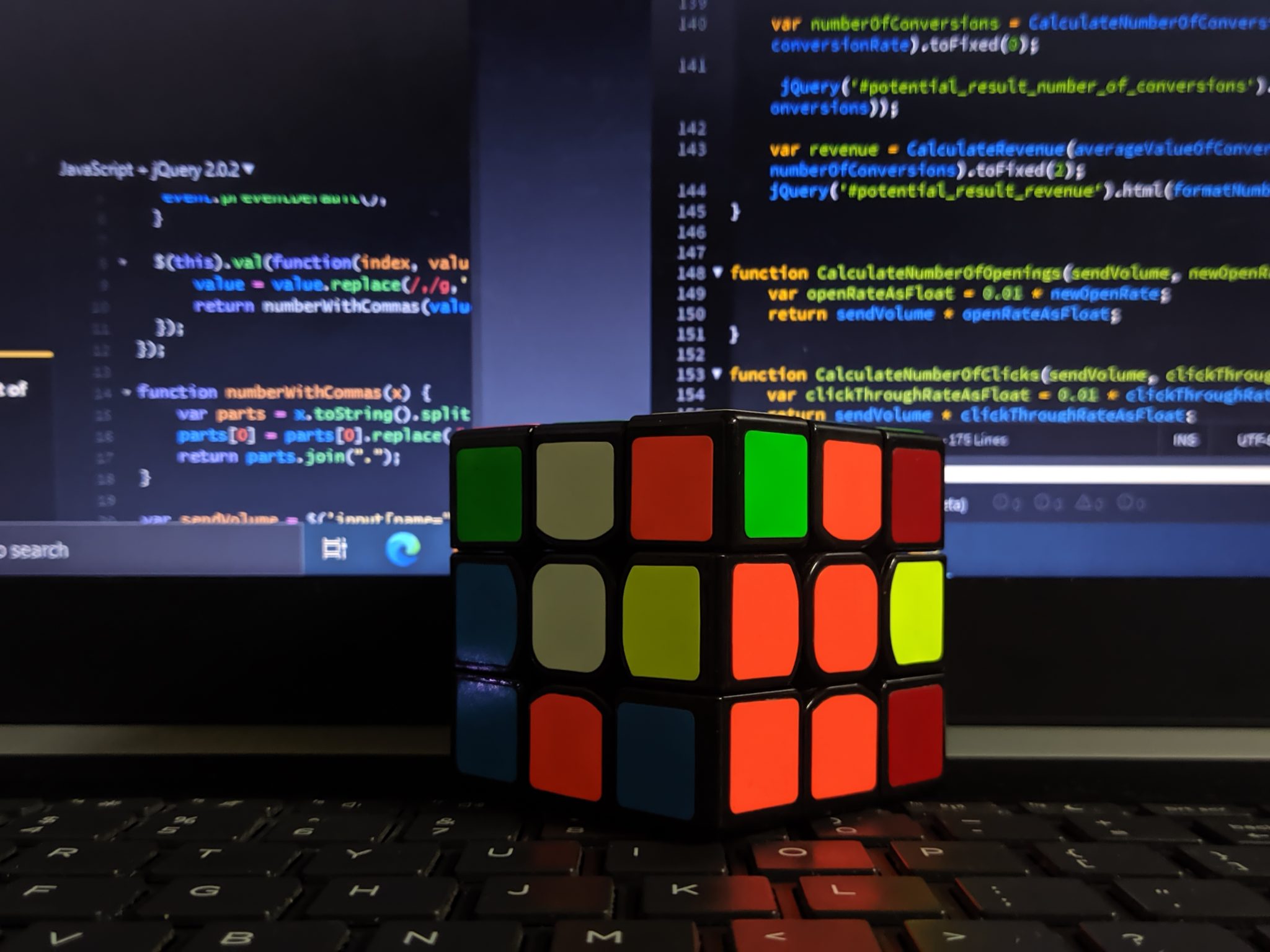computer screen code