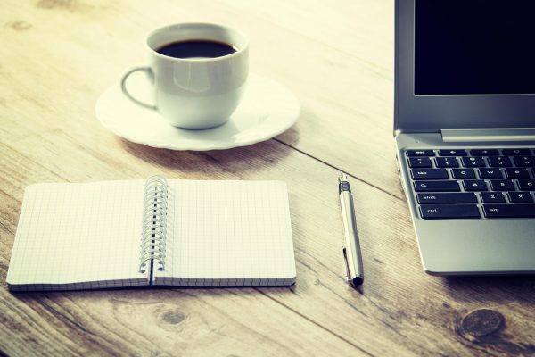 writing desk notebook