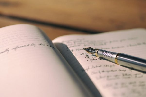 writing desk notebook