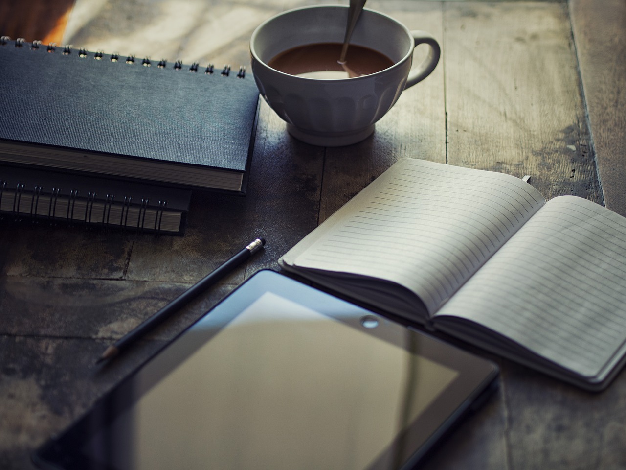 writing desk notebook